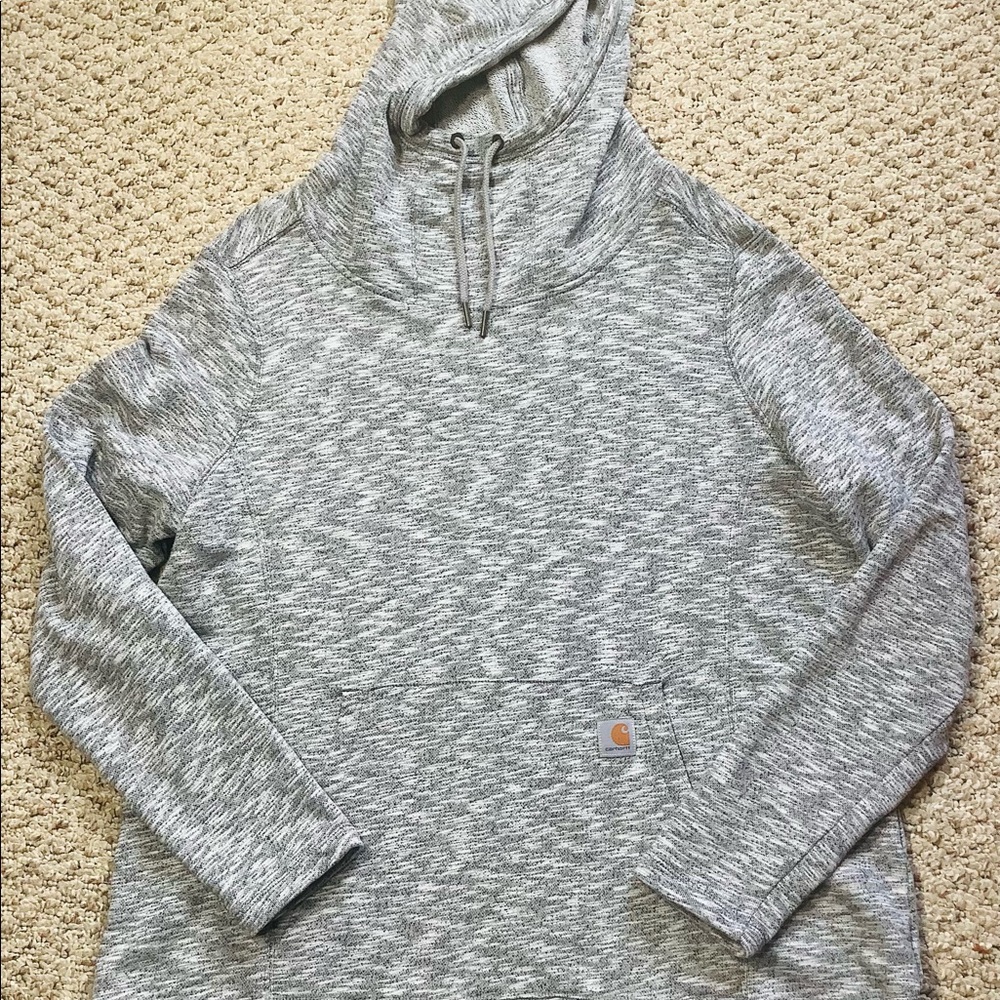 Womens Carhartt Newberry Gray Marl Cowl Hoodie XL